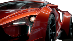 Futuristic Sports Car V10 Vinyl Car Decal Sticker – Waterproof & UV-Resistant 2.72"