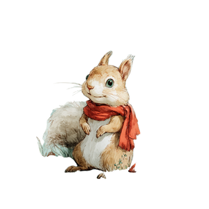 Cartoon Squirrel V5 Vinyl Car Decal Sticker – Waterproof & UV-Resistant 3.4133333333333336"