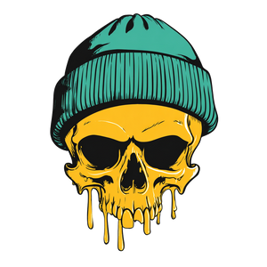 Skull Beanie Logo V2 Vinyl Car Decal Sticker – Waterproof & UV-Resistant 6.826666666666667"