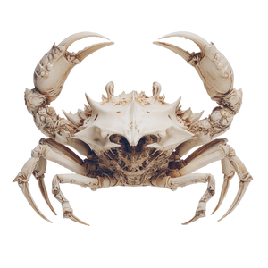 Bone-Crab Vinyl Car Decal Sticker – Waterproof & UV-Resistant 3.4133333333333336"