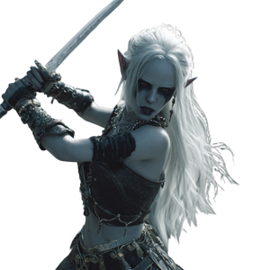 Terrifying Elf Sorceress V3 Vinyl Car Decal Sticker – Waterproof & UV-Resistant 3.4133333333333336"