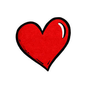 Cartoon Heart Vinyl Car Decal Sticker – Waterproof & UV-Resistant 3.4133333333333336"