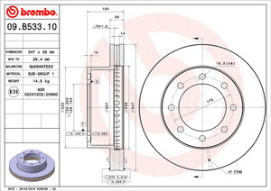 Upgrade Your Ride | Brembo Brake Rotor | Vented Design | Ford F-250,F-350,F-450 Super Duty | High Carbon Performance Upgrade Your Ride | Brembo Brake Rotor | Vented Design | Ford F-250,F-350,F-450 Super Duty | High Carbon Performance