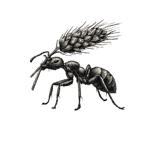 Ant With Grain Vinyl Car Decal Sticker – Waterproof & UV-Resistant 3.4133333333333336" Ant With Grain Vinyl Car Decal Sticker – Waterproof & UV-Resistant 3.4133333333333336"