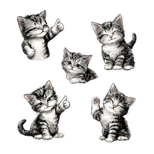 Kitten Stickers Vinyl Car Decal Sticker – Waterproof & UV-Resistant 6.826666666666667"