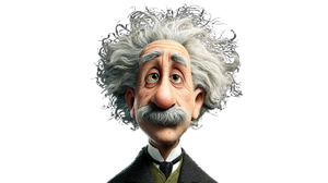 Einstein Professor Vinyl Car Decal Sticker – Waterproof & UV-Resistant 2.72"