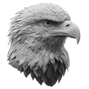 Eagle Head Model Vinyl Car Decal Sticker – Waterproof & UV-Resistant 3.4133333333333336"