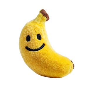 Smiling Plush Banana Vinyl Car Decal Sticker – Waterproof & UV-Resistant 3.4133333333333336"