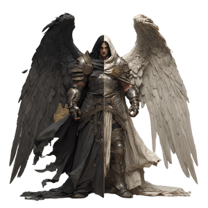 Angelic Dark Warrior Vinyl Car Decal Sticker – Waterproof & UV-Resistant 3.4133333333333336" Angelic Dark Warrior Vinyl Car Decal Sticker – Waterproof & UV-Resistant 3.4133333333333336"