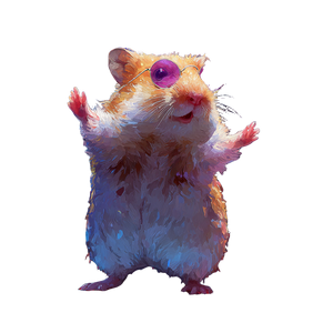 Hamster Disco Vinyl Car Decal Sticker – Waterproof & UV-Resistant 6.826666666666667"