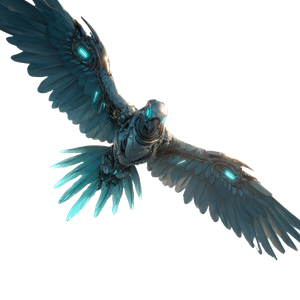 Cybernetic Parrot Warrior Vinyl Car Decal Sticker – Waterproof & UV-Resistant 6.826666666666667"