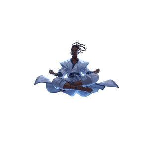 Levitating Mystic Monk Vinyl Car Decal Sticker – Waterproof & UV-Resistant 6.826666666666667"