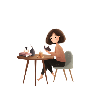 Reading By Window V2 Vinyl Car Decal Sticker – Waterproof & UV-Resistant 3.4133333333333336"