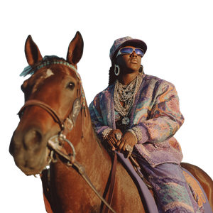 Missy Elliott On Horse Vinyl Car Decal Sticker – Waterproof & UV-Resistant 3.4133333333333336"