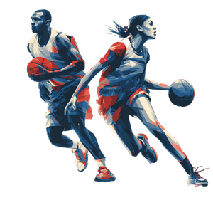 Dynamic Basketball Duo Vinyl Car Decal Sticker – Waterproof & UV-Resistant 3.4133333333333336"