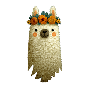 Moonlit Alpaca Vinyl Car Decal Sticker – Waterproof & UV-Resistant 3.4133333333333336"