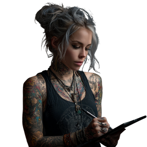 Tattooed Artist Drawing Vinyl Car Decal Sticker – Waterproof & UV-Resistant 3.4133333333333336" Tattooed Artist Drawing Vinyl Car Decal Sticker – Waterproof & UV-Resistant 3.4133333333333336"