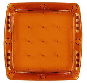 Rigid Q-Series Pro Driving/ Fog Light Cover | Transparent Amber PRO Color | Durable Polycarbonate | Easy Snap-On | Single