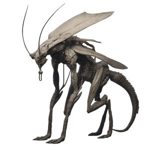 Insectoid Alien Hybrid Vinyl Car Decal Sticker – Waterproof & UV-Resistant 6.826666666666667" Insectoid Alien Hybrid Vinyl Car Decal Sticker – Waterproof & UV-Resistant 6.826666666666667"