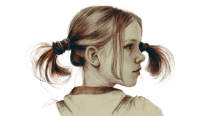 Girl With Ponytails V3 Vinyl Car Decal Sticker – Waterproof & UV-Resistant 2.72"