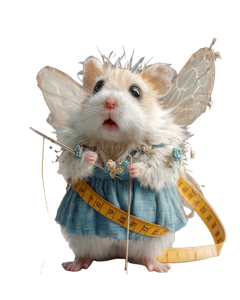 Dressed Stressed Hamster Vinyl Car Decal Sticker – Waterproof & UV-Resistant 4.0"