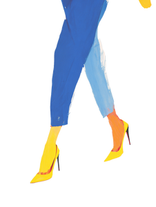 Abstract Fashion Stride Vinyl Car Decal Sticker – Waterproof & UV-Resistant 8.213333333333333"
