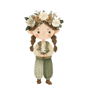 Forest Elf Girl Vinyl Car Decal Sticker – Waterproof & UV-Resistant 3.4133333333333336"
