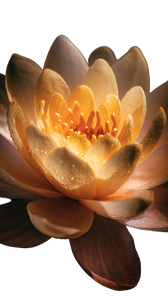 Golden Lotus Bloom Vinyl Car Decal Sticker – Waterproof & UV-Resistant 9.706666666666667"