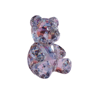 Diamond Teddy Bear Vinyl Car Decal Sticker – Waterproof & UV-Resistant 6.826666666666667"