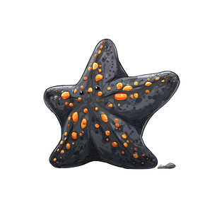 Plump Starfish Vinyl Car Decal Sticker – Waterproof & UV-Resistant 3.4133333333333336"