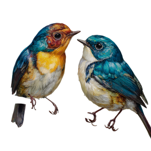 Birds On Branch V4 Vinyl Car Decal Sticker – Waterproof & UV-Resistant 3.4133333333333336"