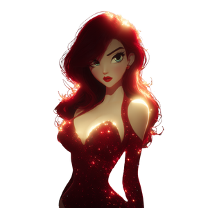 Surreal Jessica Rabbit Vinyl Car Decal Sticker – Waterproof & UV-Resistant 3.4133333333333336"