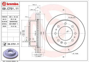 High Performance Brembo Brake Rotor | GMC Sierra 2500 HD, Sierra 3500 HD, Chevrolet Silverado 3500 HD, Silverado 2500 HD High Performance Brembo Brake Rotor | GMC Sierra 2500 HD, Sierra 3500 HD, Chevrolet Silverado 3500 HD, Silverado 2500 HD