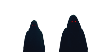 Shadowy Hooded Figures Vinyl Car Decal Sticker – Waterproof & UV-Resistant 2.72"