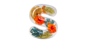 Inflatable Letter S Vinyl Car Decal Sticker – Waterproof & UV-Resistant 5.12"