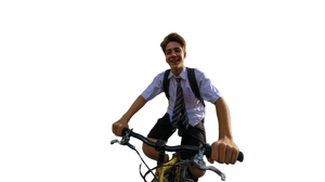 Joyful Bicycle Ride V7 Vinyl Car Decal Sticker – Waterproof & UV-Resistant 5.4