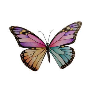 Pastel Butterfly V3 Vinyl Car Decal Sticker – Waterproof & UV-Resistant 3.4133333333333336"