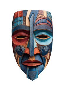African Fisherman Mask Vinyl Car Decal Sticker – Waterproof & UV-Resistant 4.32"
