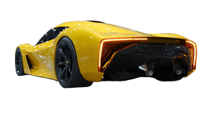 Futuristic Hypercar V11 Vinyl Car Decal Sticker – Waterproof & UV-Resistant 2.72"