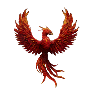 Fiery Cyber Phoenix Vinyl Car Decal Sticker – Waterproof & UV-Resistant 3.4133333333333336"