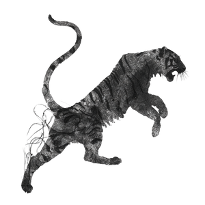 Abstract Tiger Silhouette Vinyl Car Decal Sticker – Waterproof & UV-Resistant 3.4133333333333336" Abstract Tiger Silhouette Vinyl Car Decal Sticker – Waterproof & UV-Resistant 3.4133333333333336"
