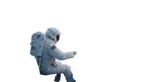Futuristic It Astronaut Vinyl Car Decal Sticker – Waterproof & UV-Resistant 2.72"