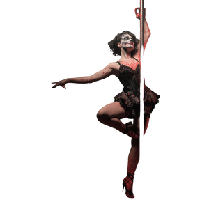 Horror Pole Dancer Vinyl Car Decal Sticker – Waterproof & UV-Resistant 3.4133333333333336"