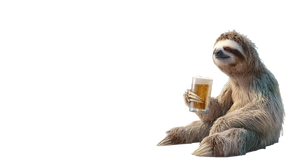 Sloth On Beach Vinyl Car Decal Sticker – Waterproof & UV-Resistant 2.72"