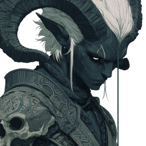 Tiefling Shadowrunner Vinyl Car Decal Sticker – Waterproof & UV-Resistant 3.4133333333333336"