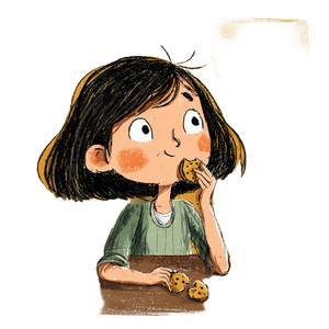 Eating Cookies Vinyl Car Decal Sticker – Waterproof & UV-Resistant 3.4133333333333336"