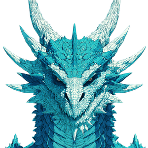 Turquoise Dragon V3 Vinyl Car Decal Sticker – Waterproof & UV-Resistant 6.826666666666667"