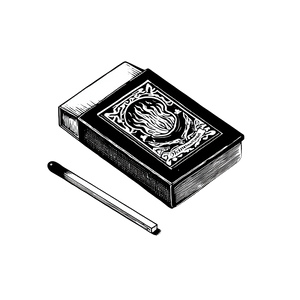Vintage Matchbook Illustration Vinyl Car Decal Sticker – Waterproof & UV-Resistant 6.826666666666667" Vintage Matchbook Illustration Vinyl Car Decal Sticker – Waterproof & UV-Resistant 6.826666666666667"