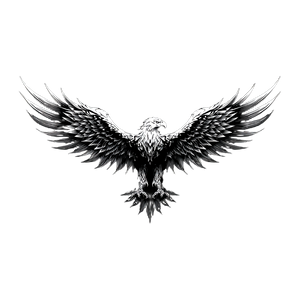 Eagle Logo V3 Vinyl Car Decal Sticker – Waterproof & UV-Resistant 3.4133333333333336"
