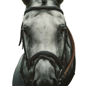 Intense Racehorse Gaze Vinyl Car Decal Sticker – Waterproof & UV-Resistant 3.4133333333333336"